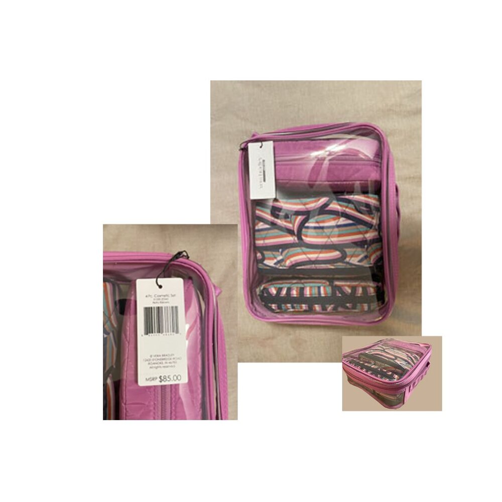 4 piece cosmetic bag